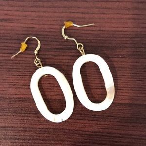 Oval shaped earrings